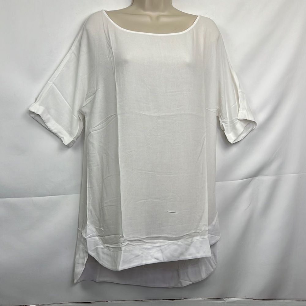Lanston REVOLVE white tunic L-946 size small NWT